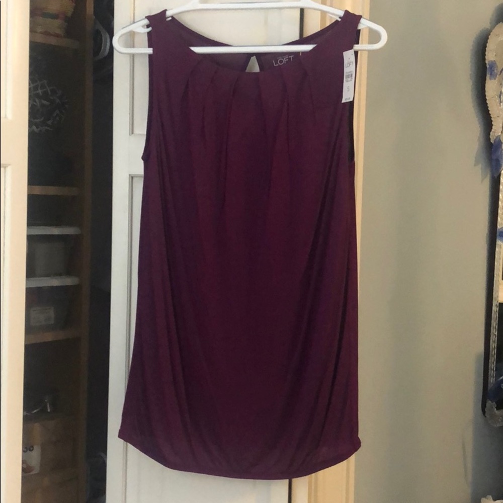 Loft dress top-plum